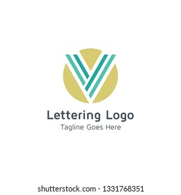 Lettering V Vector