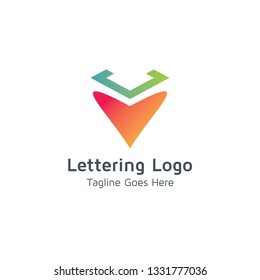 Lettering V Vector