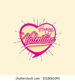 lettering valentine days