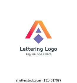 Lettering A Vector
