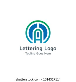 Lettering A Vector