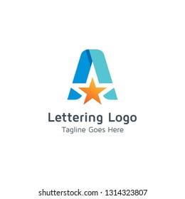 Lettering A Vector