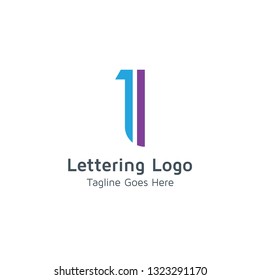 Lettering I Vector