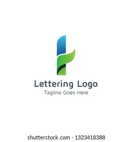 Lettering I Vector