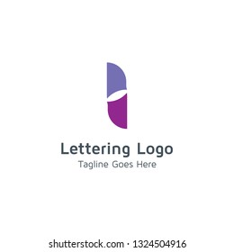 Lettering I Vector
