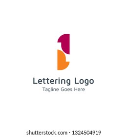 Lettering I Vector