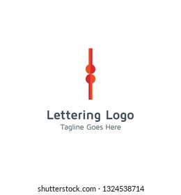 Lettering I Vector