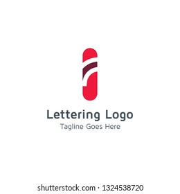 Lettering I Vector