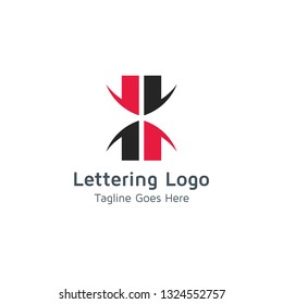 Lettering I Vector