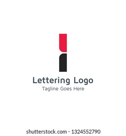 Lettering I Vector