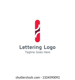Lettering I Vector