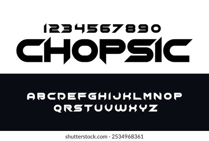lettering Vector font number and Uppercase Typography for logo Fashion Branding Sport Film Movie poster Design illustration