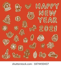 LETTERING

Vector hand drawn illustrations with lettering "Happy New Years". Brush painted. Hand lettering for your designs: logo,  posters, invitations, cards, etc.
