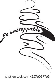 Lettering Vector Illustration. Hand Drawn Motivational Lettering for Poster, Banner, Greeting Card, T-Shirt.
