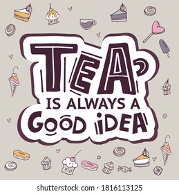 Menú de diseño de afiches vectoriales con letras