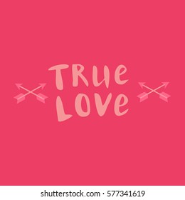 lettering. vector. true love
