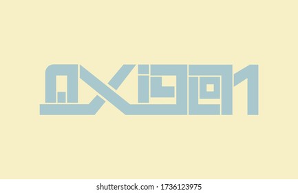 lettering vector typography oxygen monogram