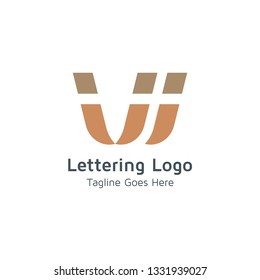 Lettering W Vector