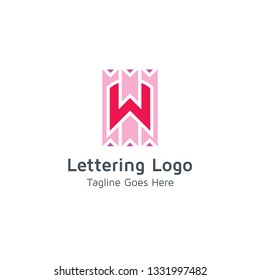 Lettering W Vector