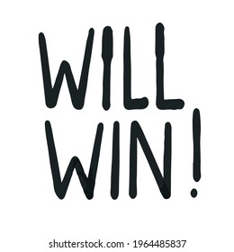 Lettern gewinnt Illustrationsgrafik