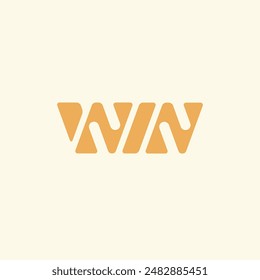 Lettering word WIN. Vector illustration.