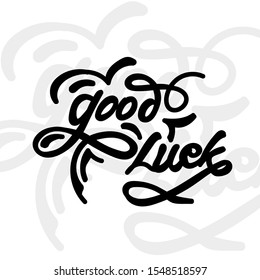 lettering words of good luck