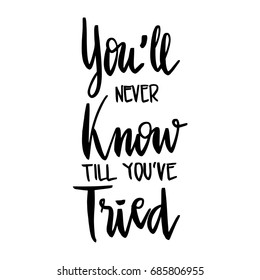 Lettering words. You'll never know until you have tried