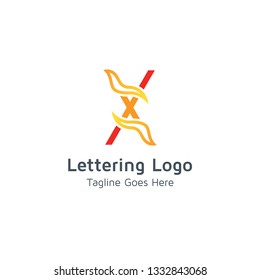 Lettering X Vector