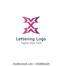 Lettering X Vector