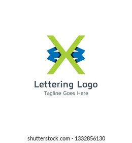 Lettering X Vector