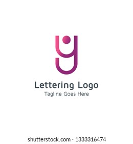 Lettering Y Vector