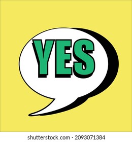 Grabando SÍ. burbuja de habla cómica, fondo cómico