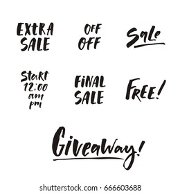 Lettering for your blog. Sale, new post, lifestyle. Lifestyle Social Media Pack