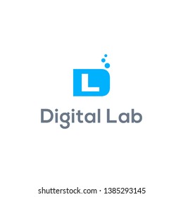 Letter/initial DL logo design icon vector