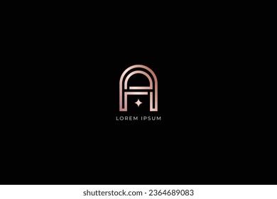 a lettermark abstract design creative golden wordmark design typography illustration, a wordmark, a logo