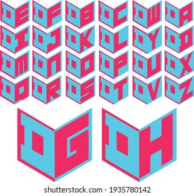 logotipos alfabéticos de marca de letterio conjunto vector editable por monogramo