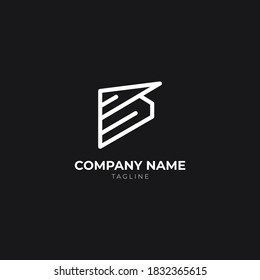 Lettermark, B alphabet logo vector for awesome bussines, company, startup or corporation identity