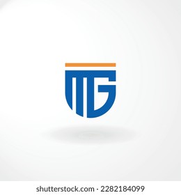 Lettermark Design is Combination Letter M and G