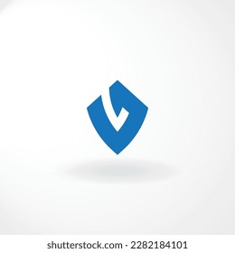 Lettermark Design is Combination Letter V Customized