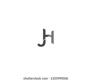 lettermark JH logo design
