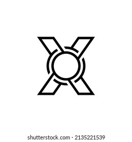 lettermark letter logo XO or OX