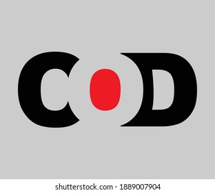 Lettermark Logo C O D Vector Design.