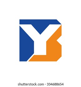 lettermark logo of letter B and Y