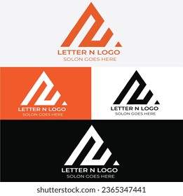 The lettermark logo "N" features a bold and elegant uppercase "N" character. Its sleek and modern design exudes simplicity and sophistication. The letter's clean lines and balanced proportions create 