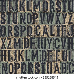 letterpress seamless background. Vector, EPS8