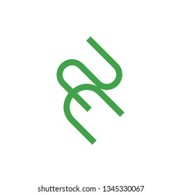 letters 2e simple line geometric logo vector