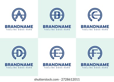 Letters AA AB AC AD AE AF Logo Monogram Set, for A BA CA DA EA FA initials