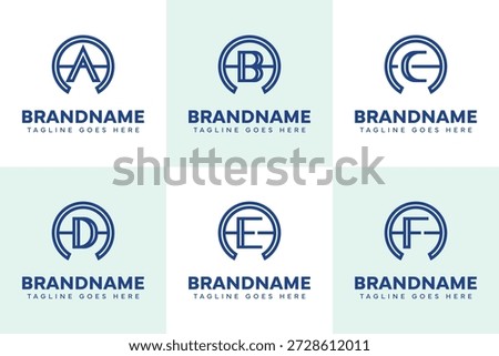 Letters AA AB AC AD AE AF Logo Monogram Set, for A BA CA DA EA FA initials