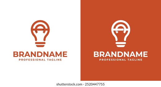 Letters AA Bulb Logo, Suitable for Smart Home Technology Companies