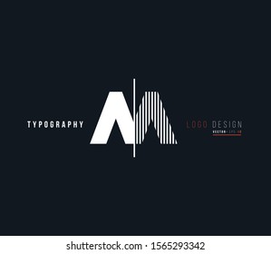 Letters A&A Joint logo icon vector for business card and corporate identity.
